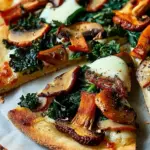 Chanterelle Mushroom and Kale Pizza