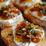 Creamy Goat Cheese & Hot Honey Chili Crisp Crostini Recipe