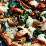 Chanterelle Mushroom and Kale Pizza