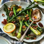 Roasted Broccolini With Pecans And Lemon