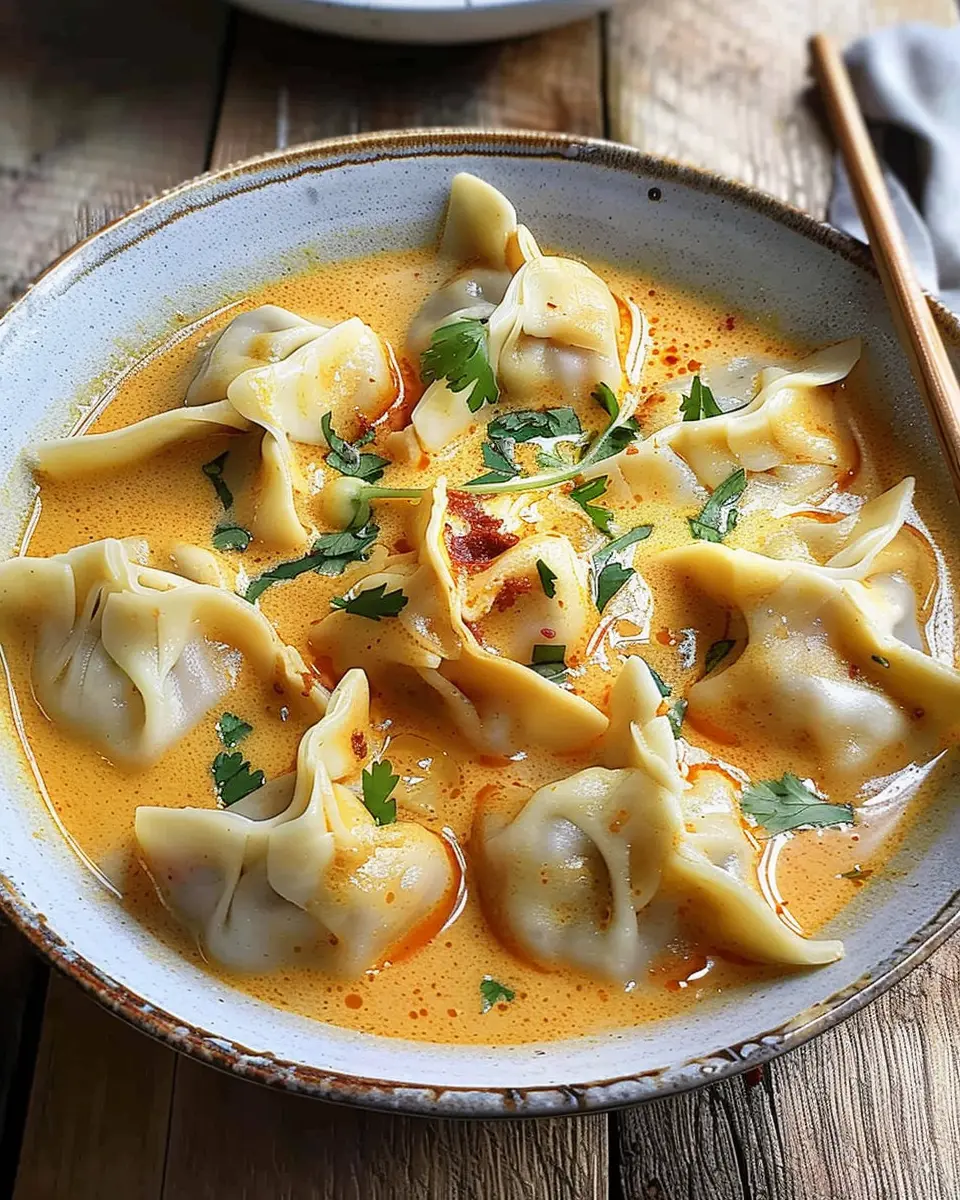Thai Coconut Curry Dumpling Soup: Easy Comfort in Every Bowl