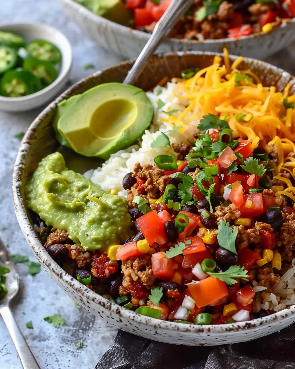 Easy Taco Rice Bowl: A Flavorful Twist with Turkey Bacon