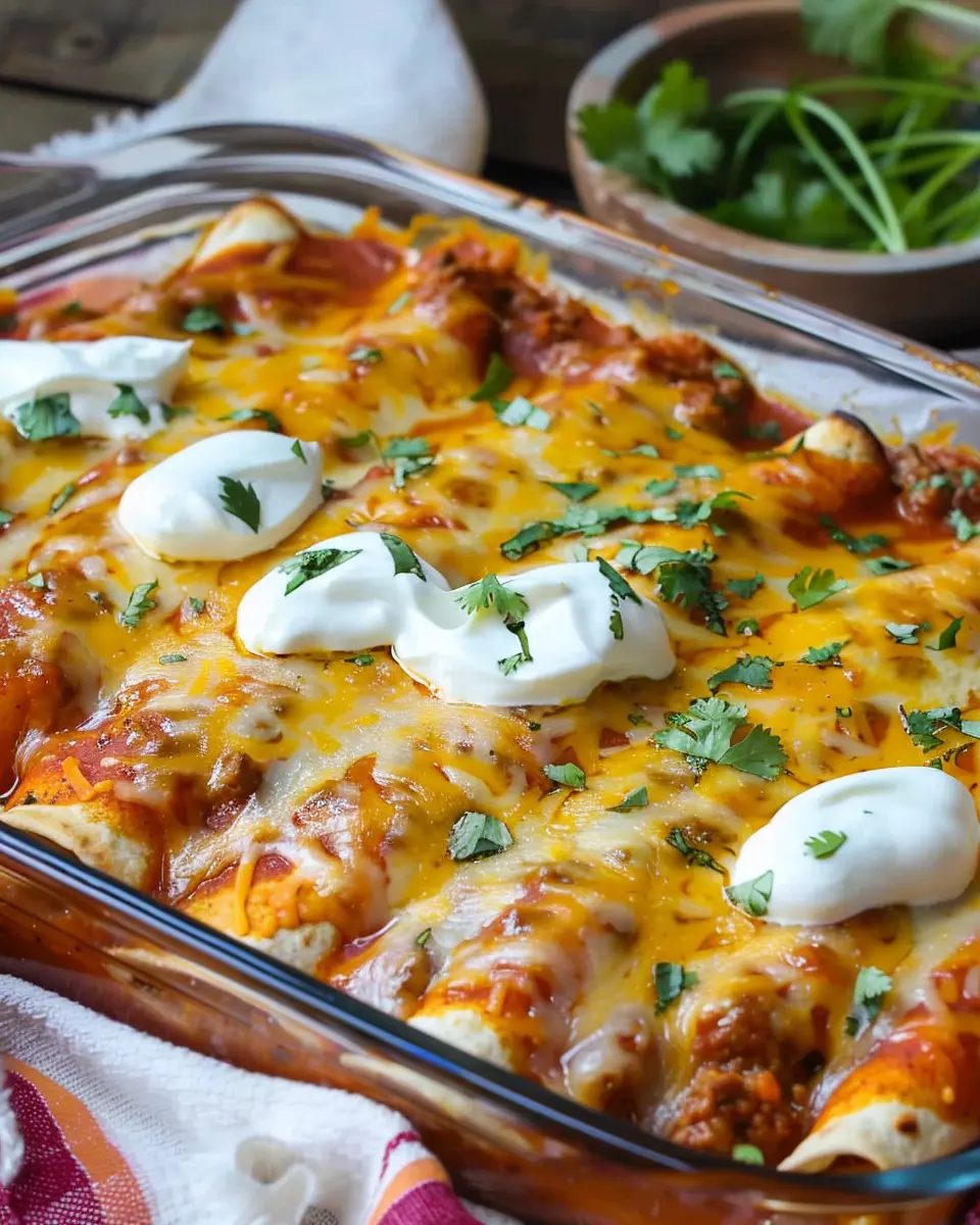 Easy Cheesy Ground Beef Enchiladas You’ll Want to Make Tonight