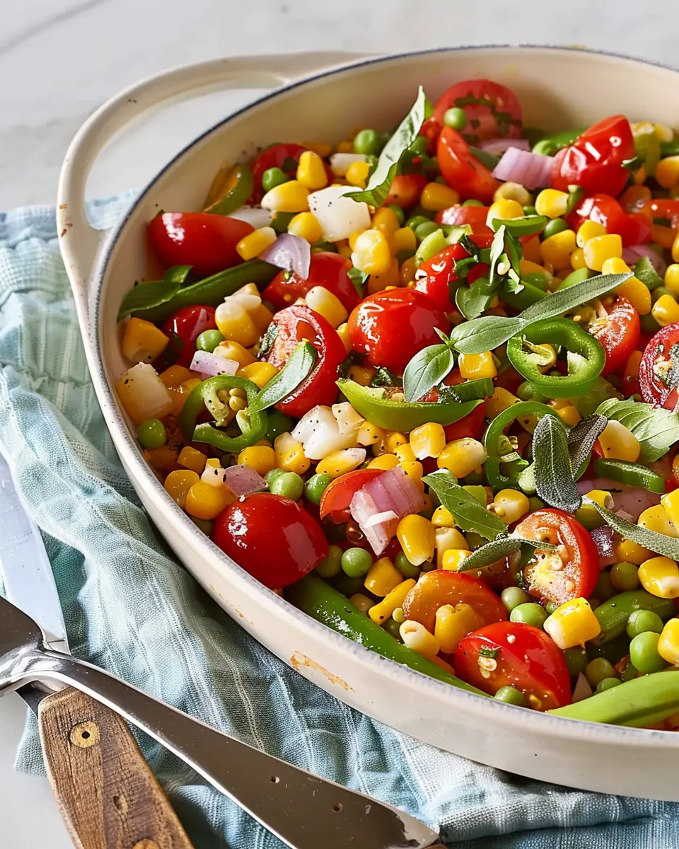 Best-Ever Succotash: A Healthy Twist with Turkey Bacon and Chicken Ham