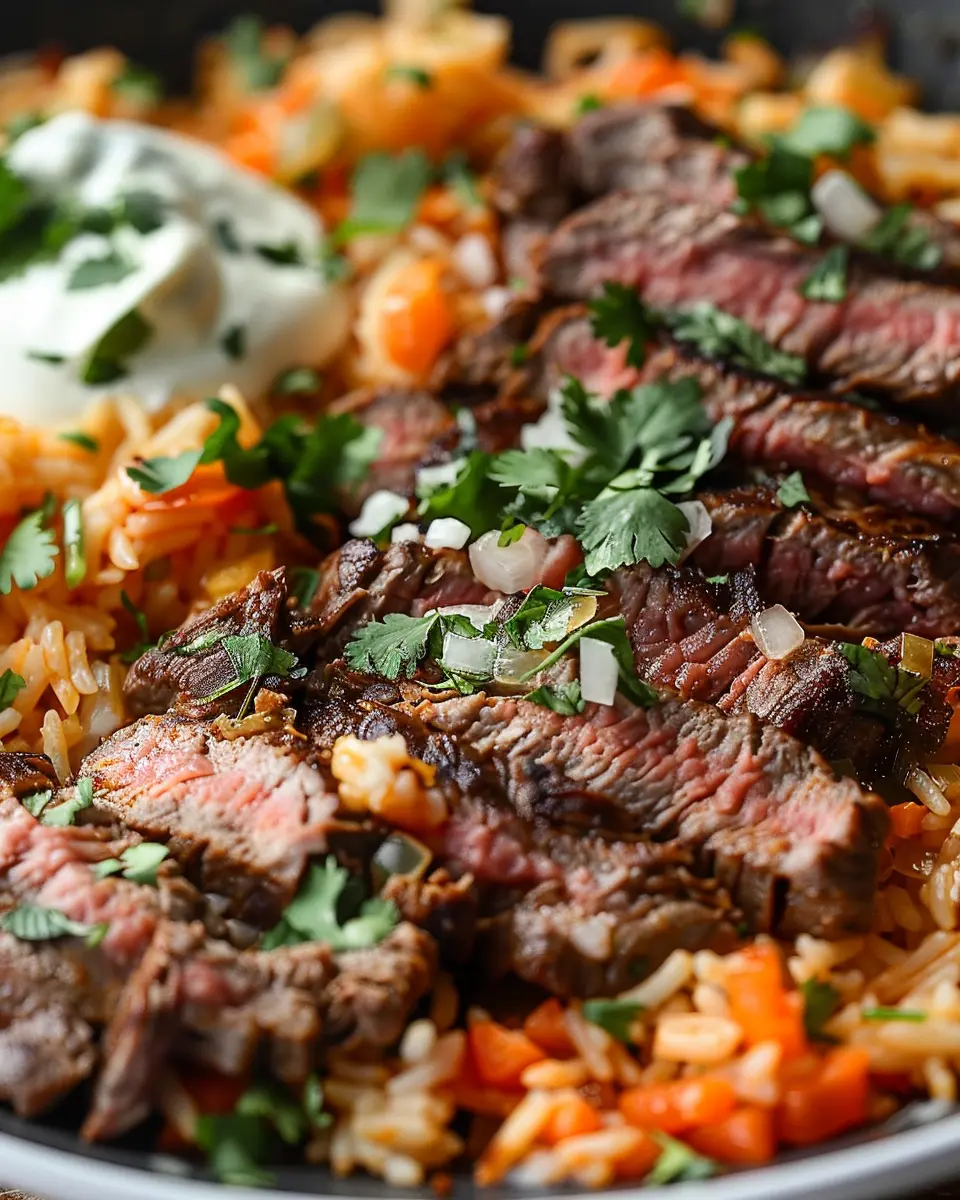 Steak &amp; Queso Rice: A Juicy Twist on Comfort Food Delights