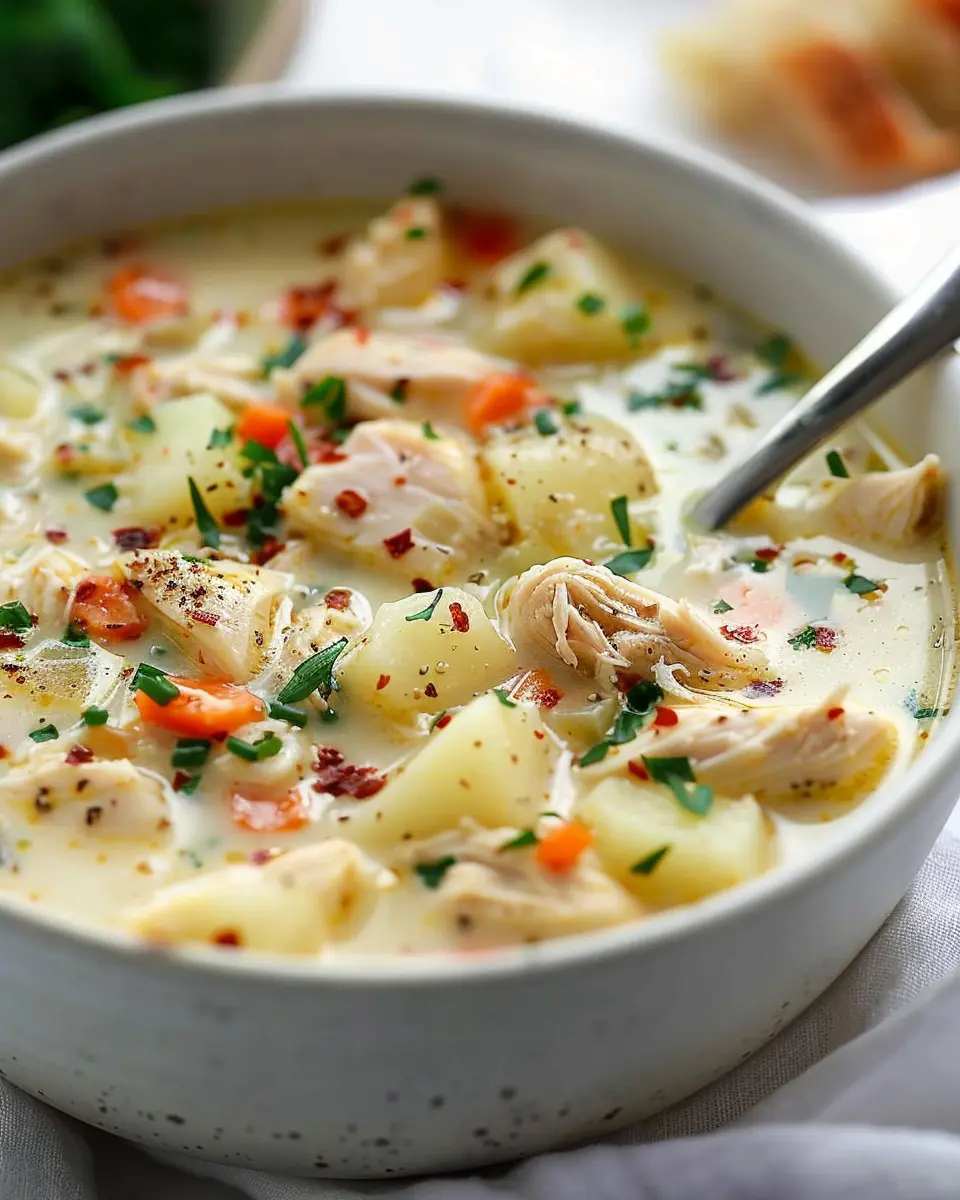 Chicken Potato Soup: The Best Comfort Food with Turkey Bacon