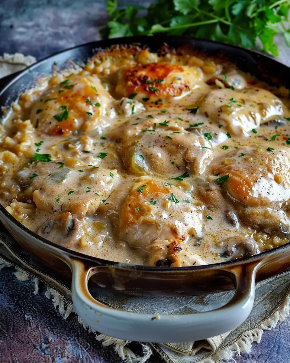 Best Smothered Chicken and Rice Recipe with Turkey Bacon Twist