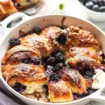 Blueberry Croissant French Toast Bake.