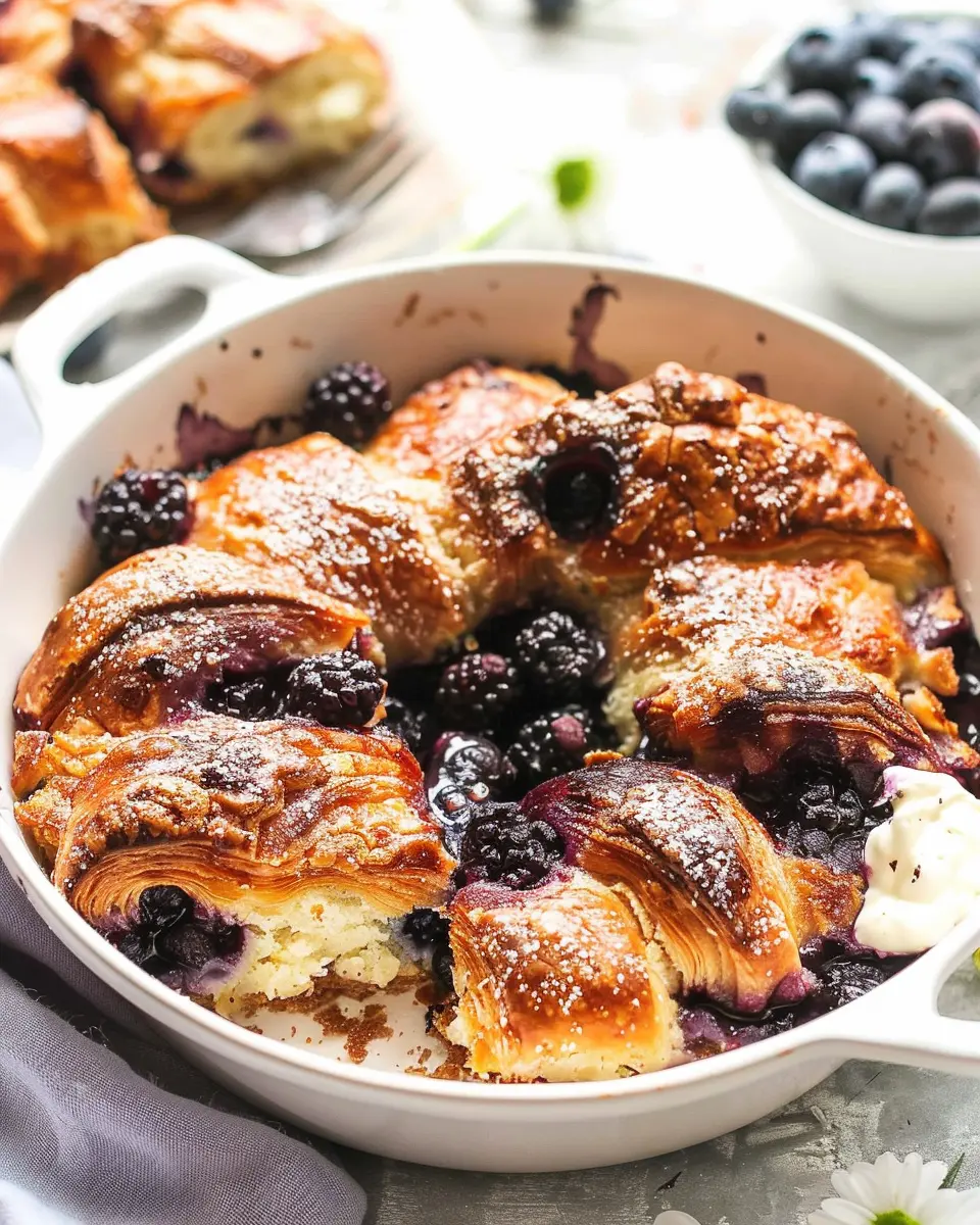 Blueberry Croissant French Toast Bake: The Best Indulgent Treat