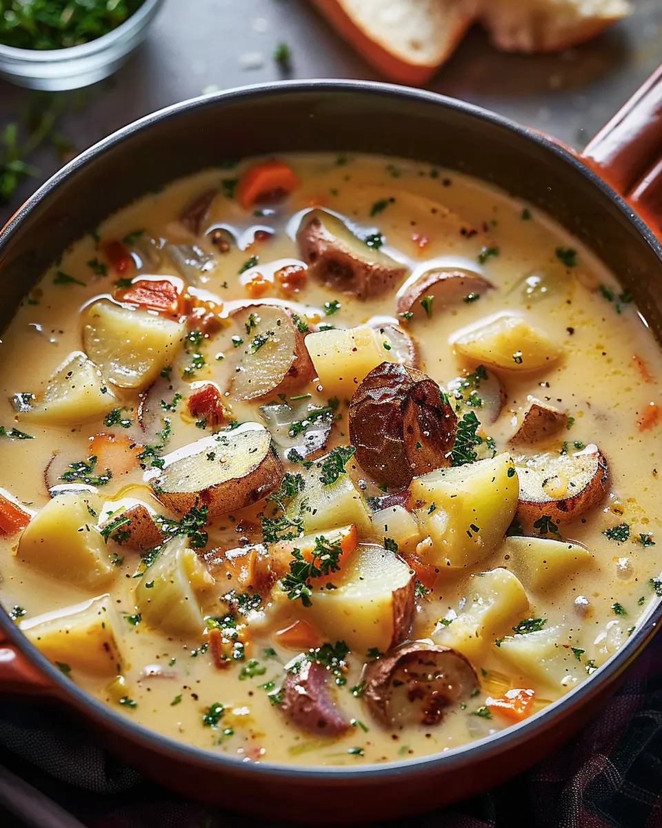 Cajun Potato Soup: Easy Comfort with Turkey Bacon and Chicken Ham