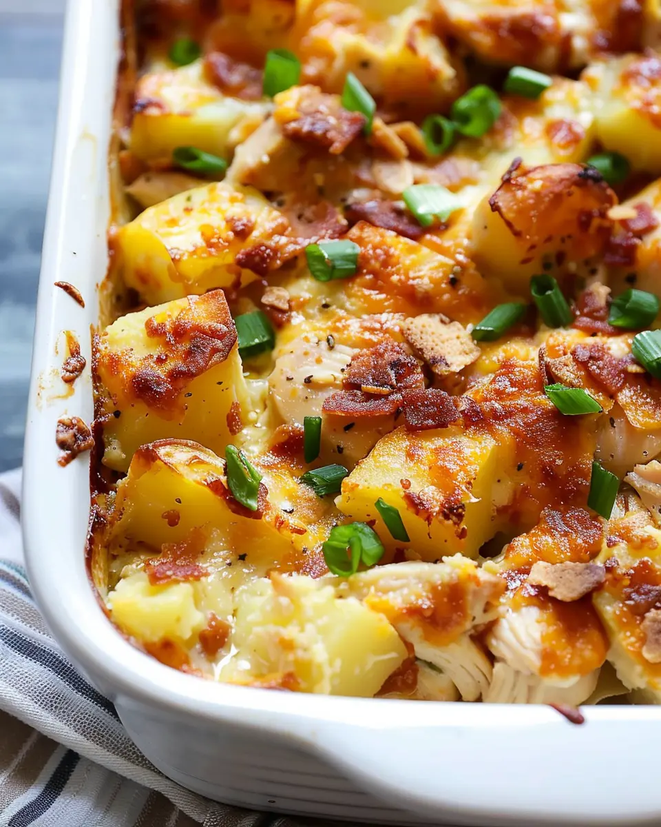 Loaded Chicken and Potato Casserole: A Comforting, Indulgent Delight