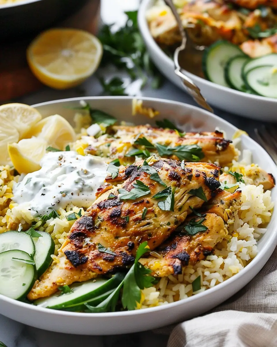 Dump-and-Bake Chicken Tzatziki: Easy Comfort with Rice Recipe