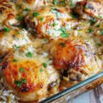 smothered chicken with rice