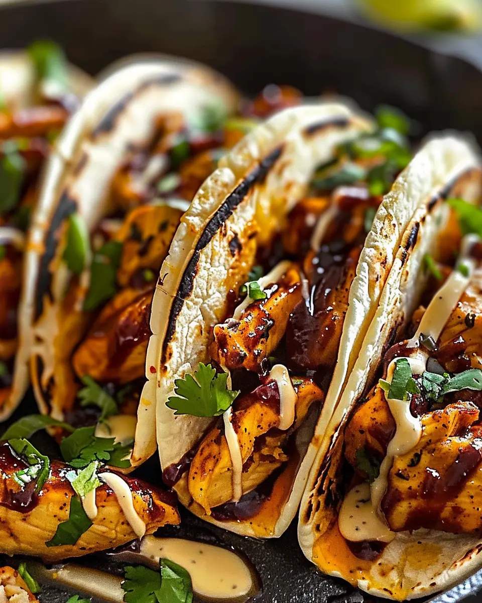 Garlic Butter Honey BBQ Chicken Tacos: Easy and Irresistibly Tasty