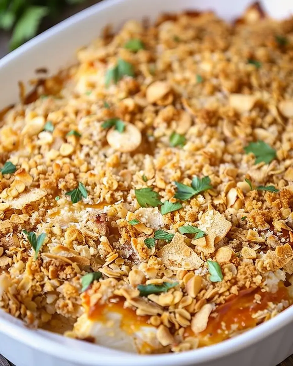 Million Dollar Chicken Casserole with Turkey Bacon Delight