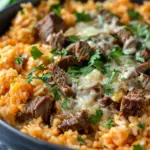 Steak Queso Rice
