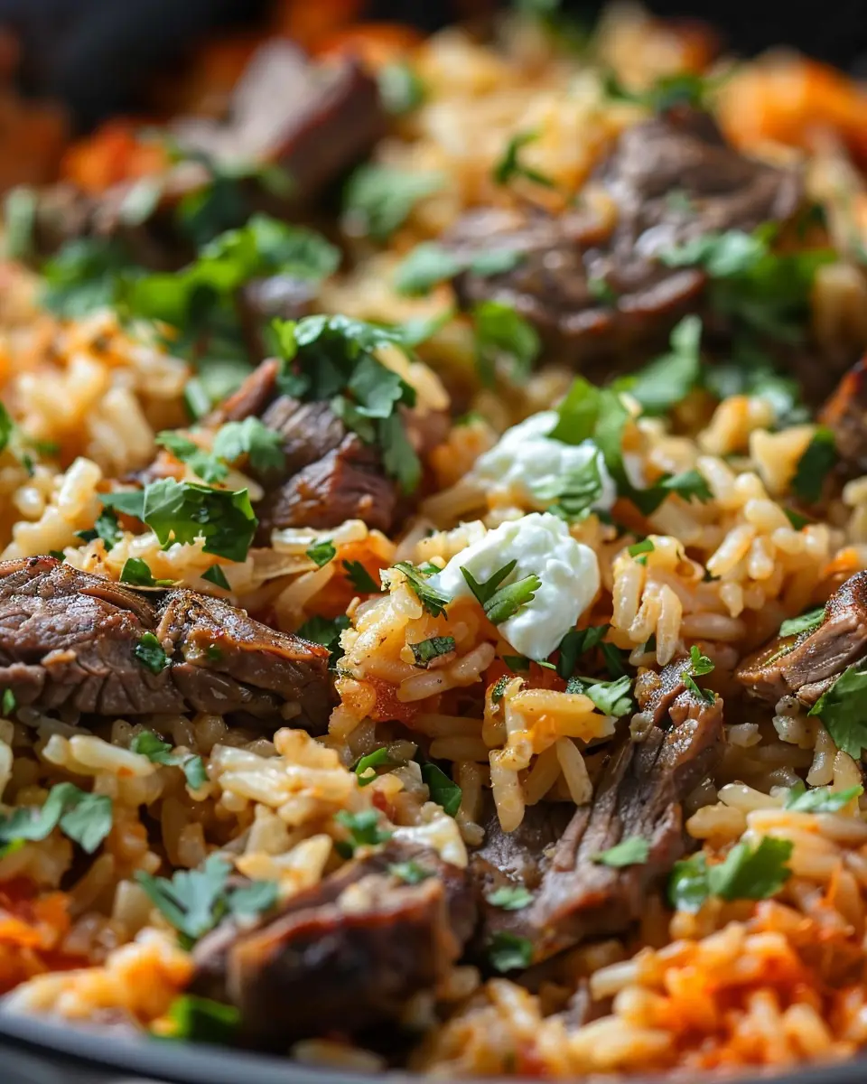 Steak Queso Rice: Easy and Indulgent Comfort Food Delight