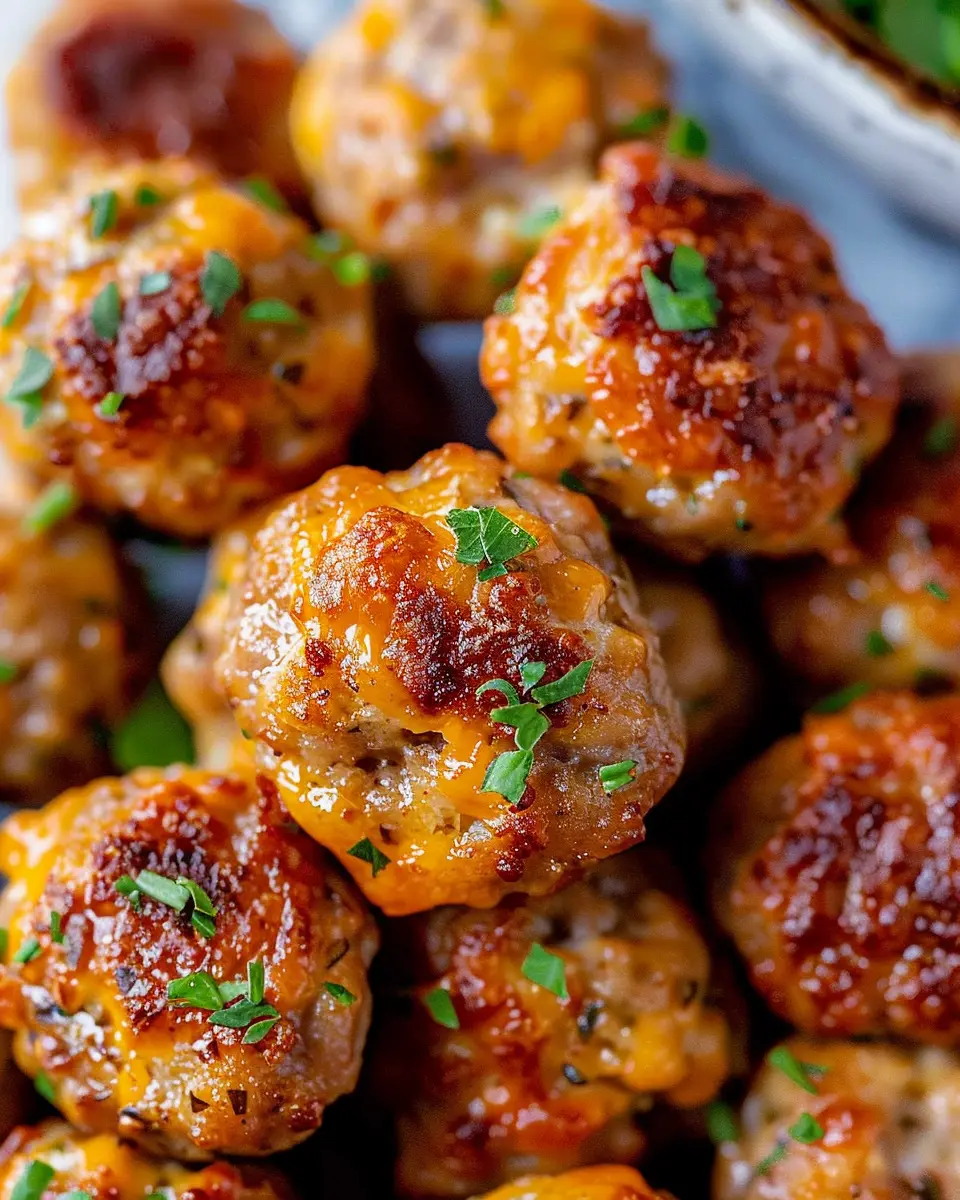 Cream Cheese Sausage Balls with Turkey Bacon: Easy and Delicious