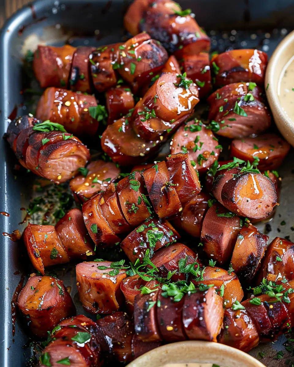 Mustard Hasselback Kielbasa Bites: Easy and Flavorful Appetizer