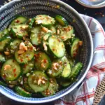 Cucumbers in Spicy Peanut Sauce