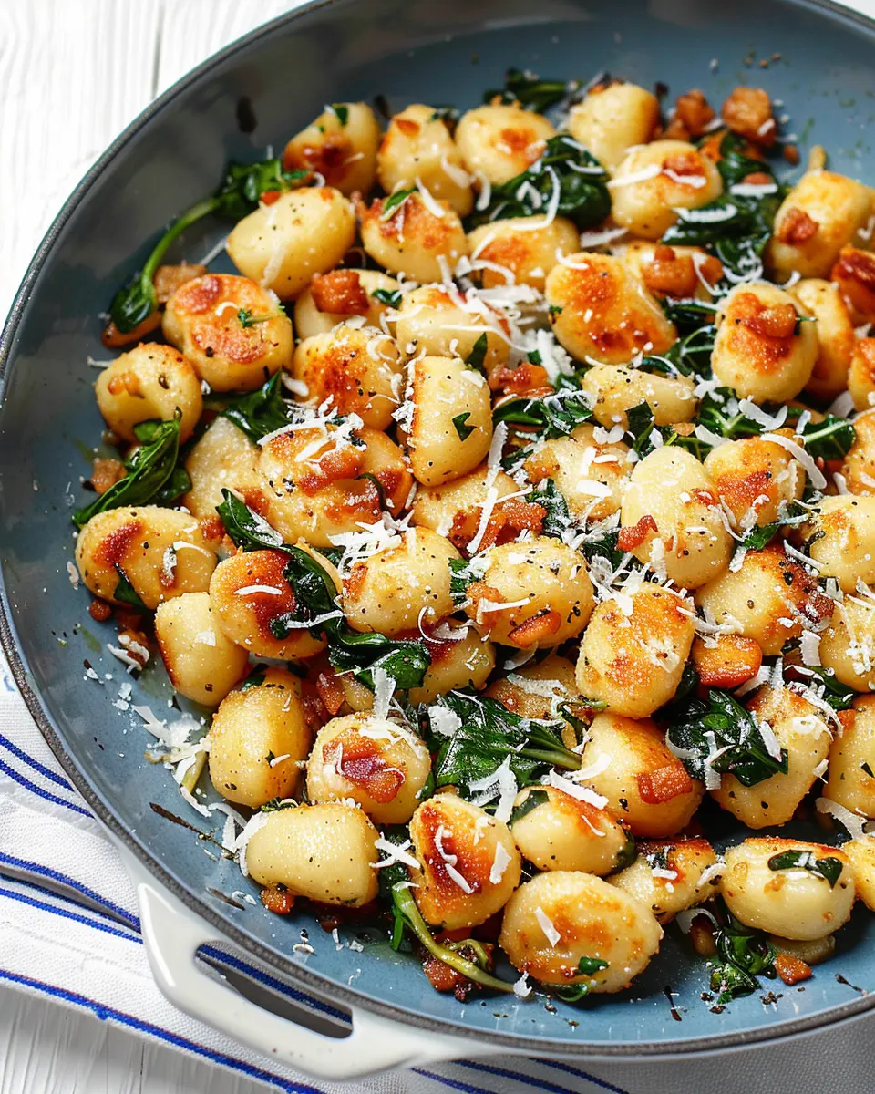 Pan Fried Gnocchi with Turkey Bacon: An Easy Comfort Meal