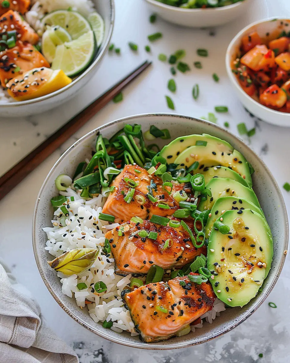 Spicy Salmon Bowls: Easy Coconut Rice for a Flavorful Meal