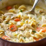 Easy Creamy Chicken Noodle Soup