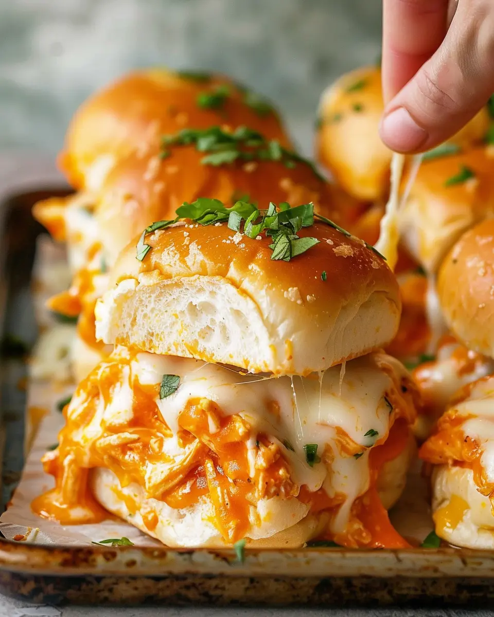 Sheet Pan Buffalo Chicken Sliders: Easy Family-Favorite Recipe