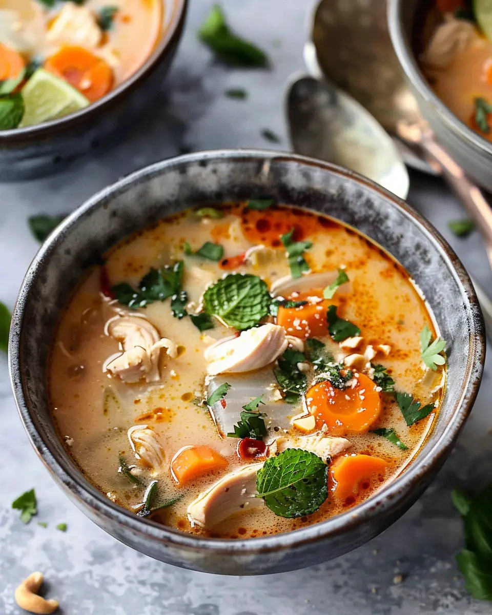 Crockpot Thai Coconut Chicken Soup: Easy Comfort Food Delight