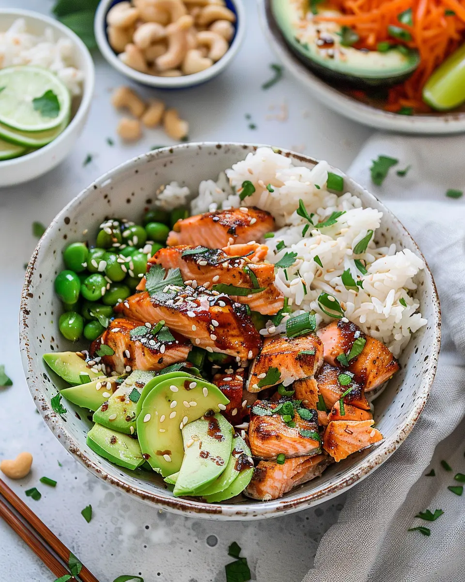 Spicy Salmon Bowls: The Best Coconut Rice Recipe for Food Lovers