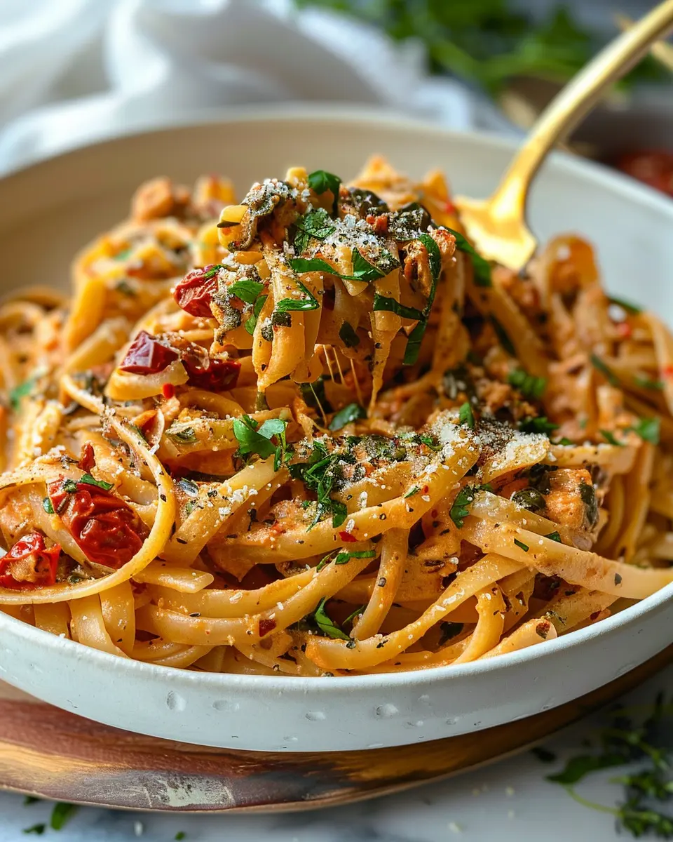 Vegan Creamy Sun Dried Tomato Pasta: Easy Comfort Food Delight