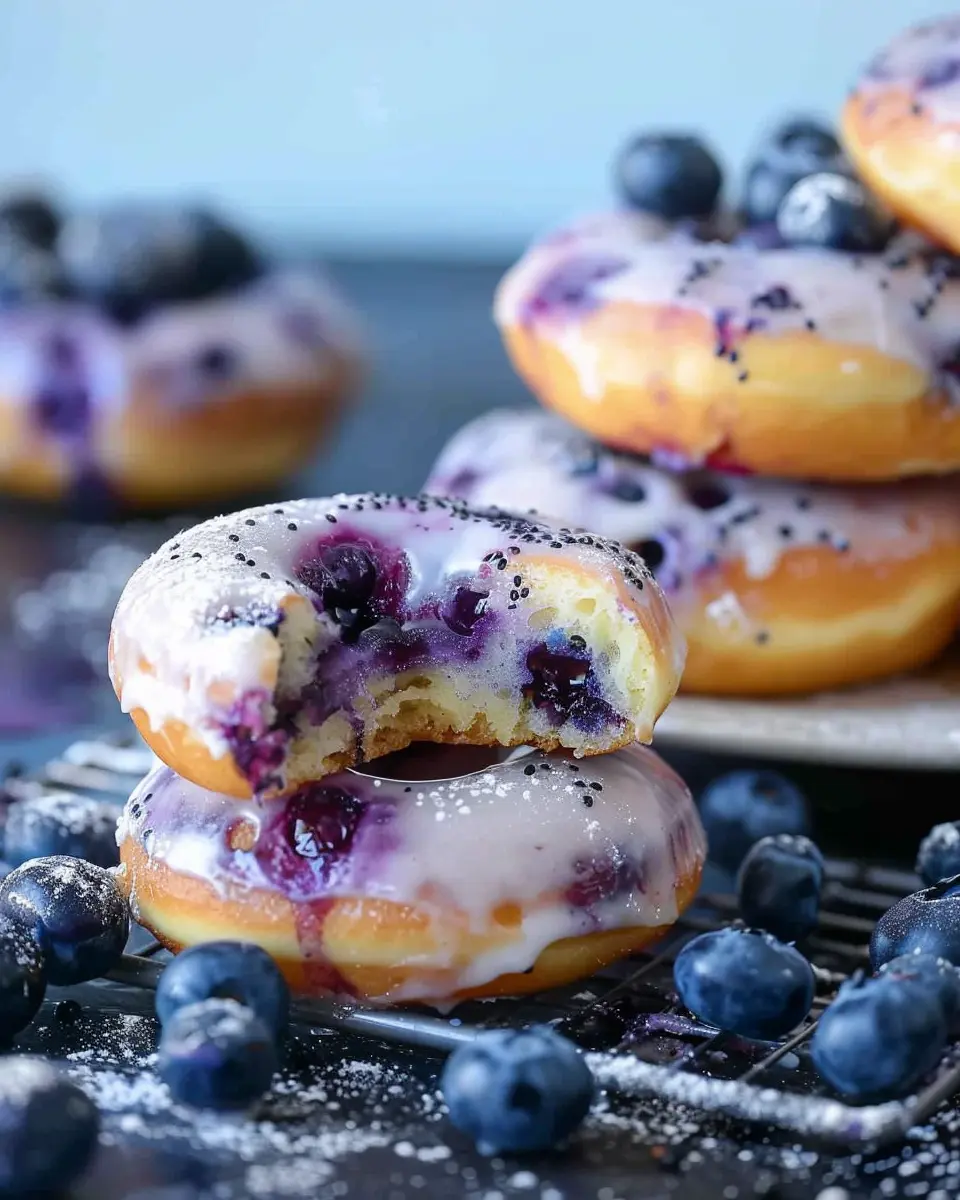Fresh Baked Blueberry Donuts – Easy Recipe for Homemade Bliss