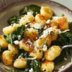 Crispy Gnocchi With Spinach And Feta