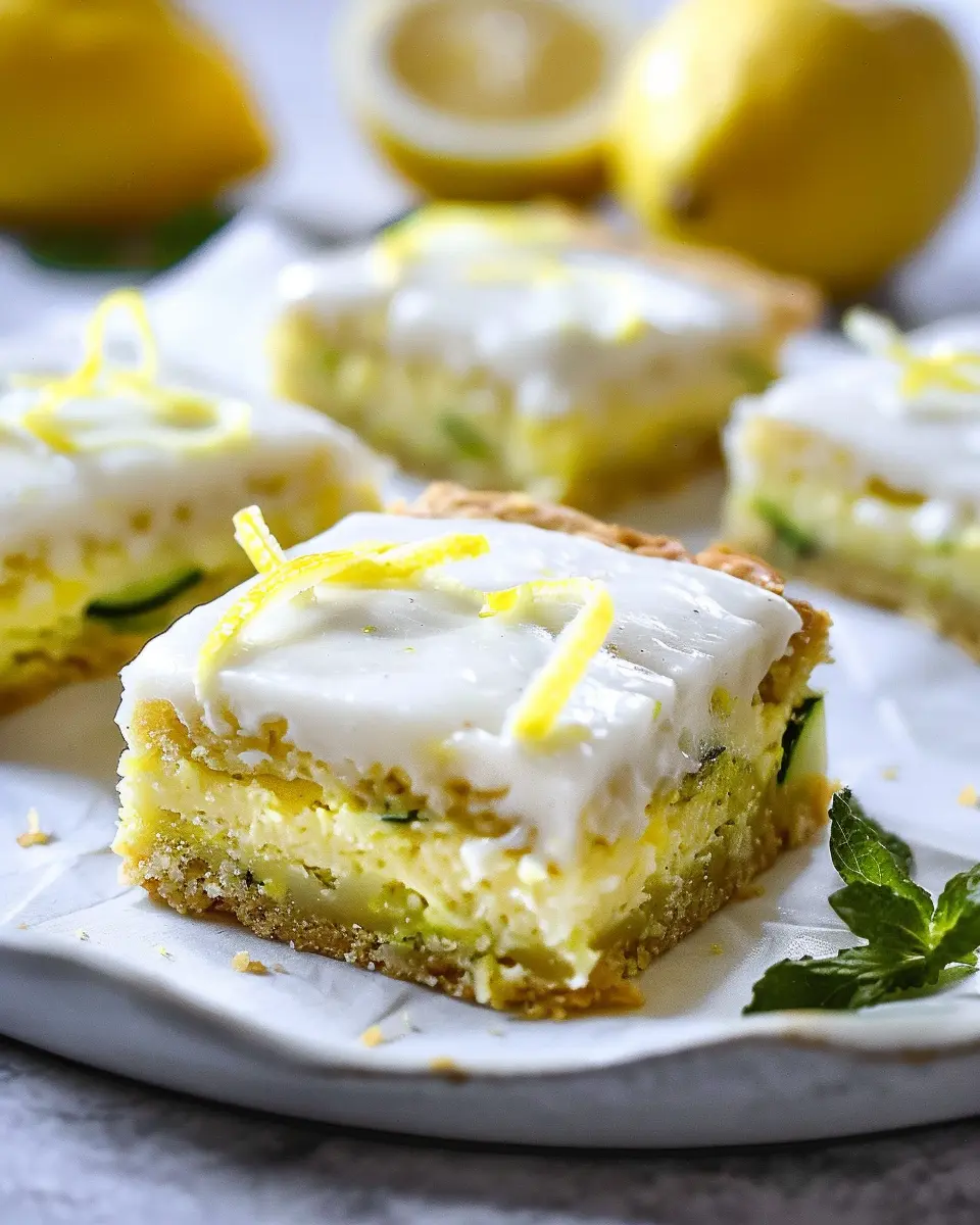 Lemon Zucchini Bars: Easy and Refreshing Summer Treats