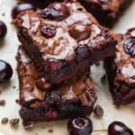 Roasted Chocolate Cherry Brownies