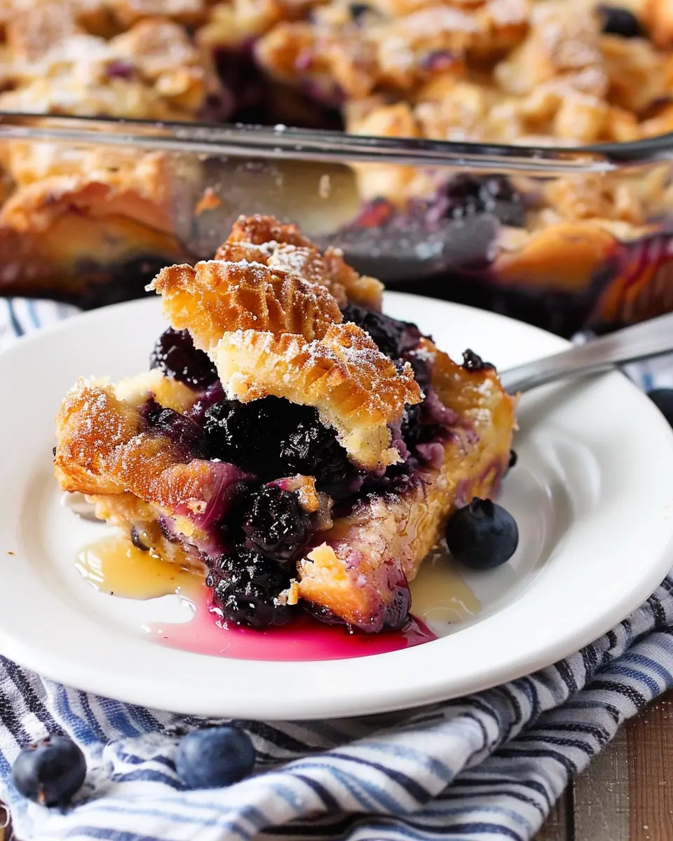 Blueberry French Toast Casserole: A Deliciously Easy Bake