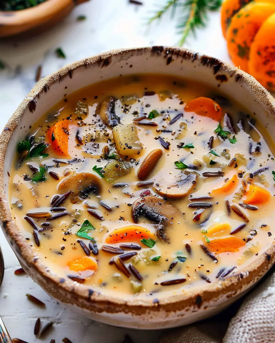 Cozy Autumn Wild Rice Soup: A Comforting Recipe with Turkey Bacon