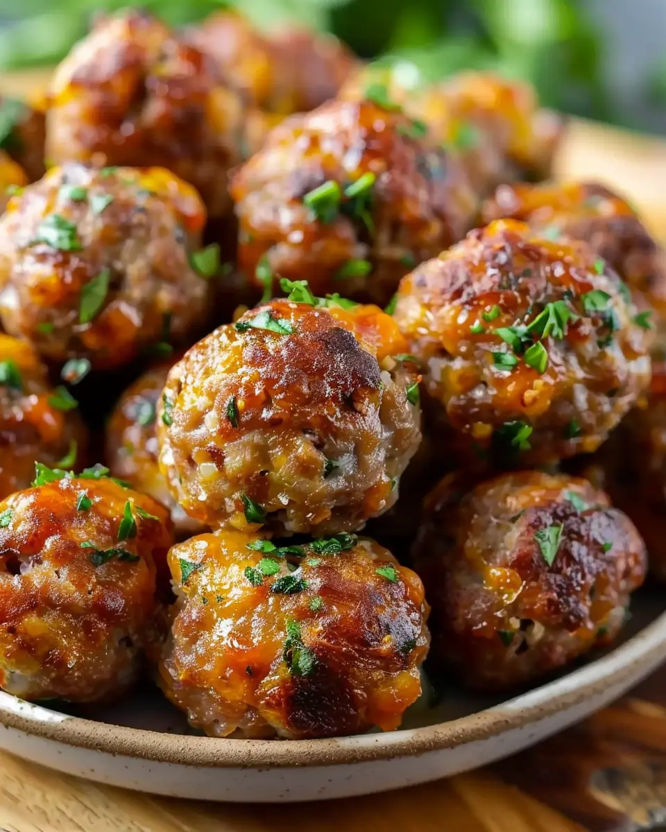 Easy Sausage Balls Recipe: Delightful Snacks with Turkey Bacon and Chicken Ham