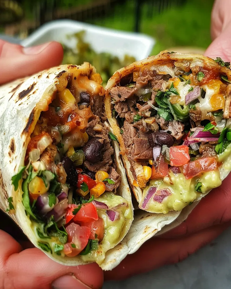 10 Minute Epic Burrito: A Juicy Twist with Turkey Bacon and Chicken Ham