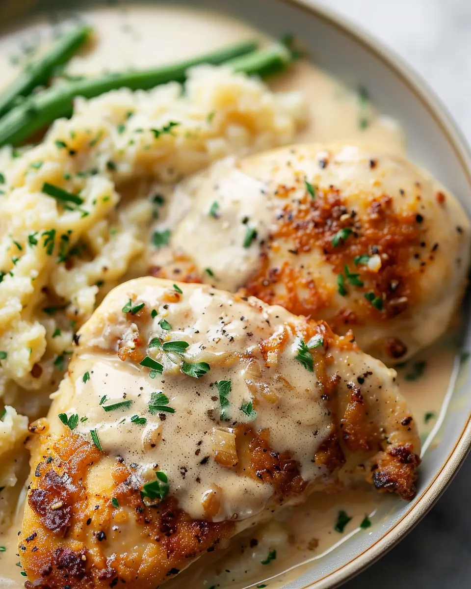 Creamy Garlic Parmesan Chicken with Savory Turkey Bacon Delight