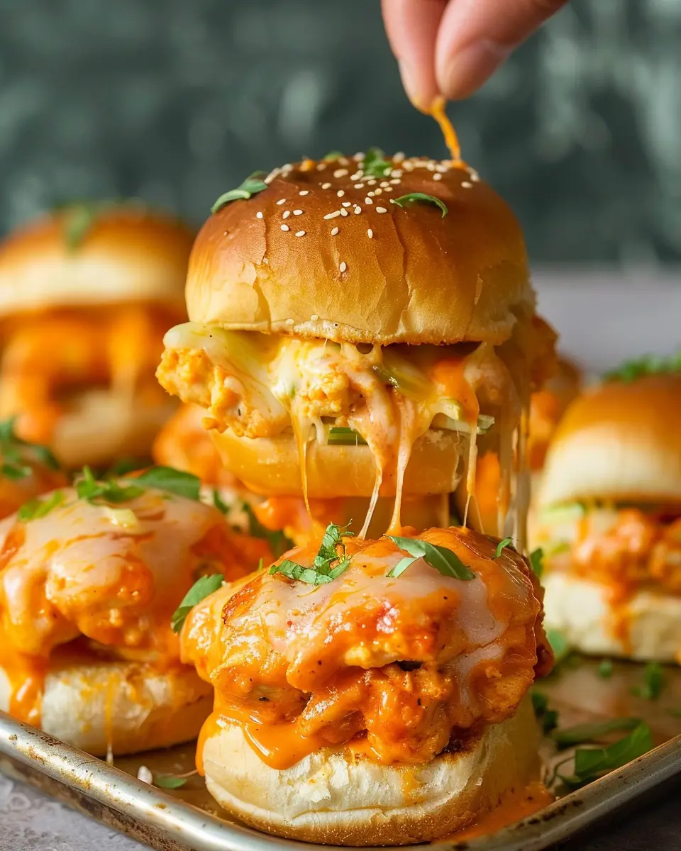 Sheet Pan Buffalo Chicken Sliders: Easy, Juicy, and Irresistible