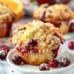 Cranberry Orange Muffins with Streusel Topping