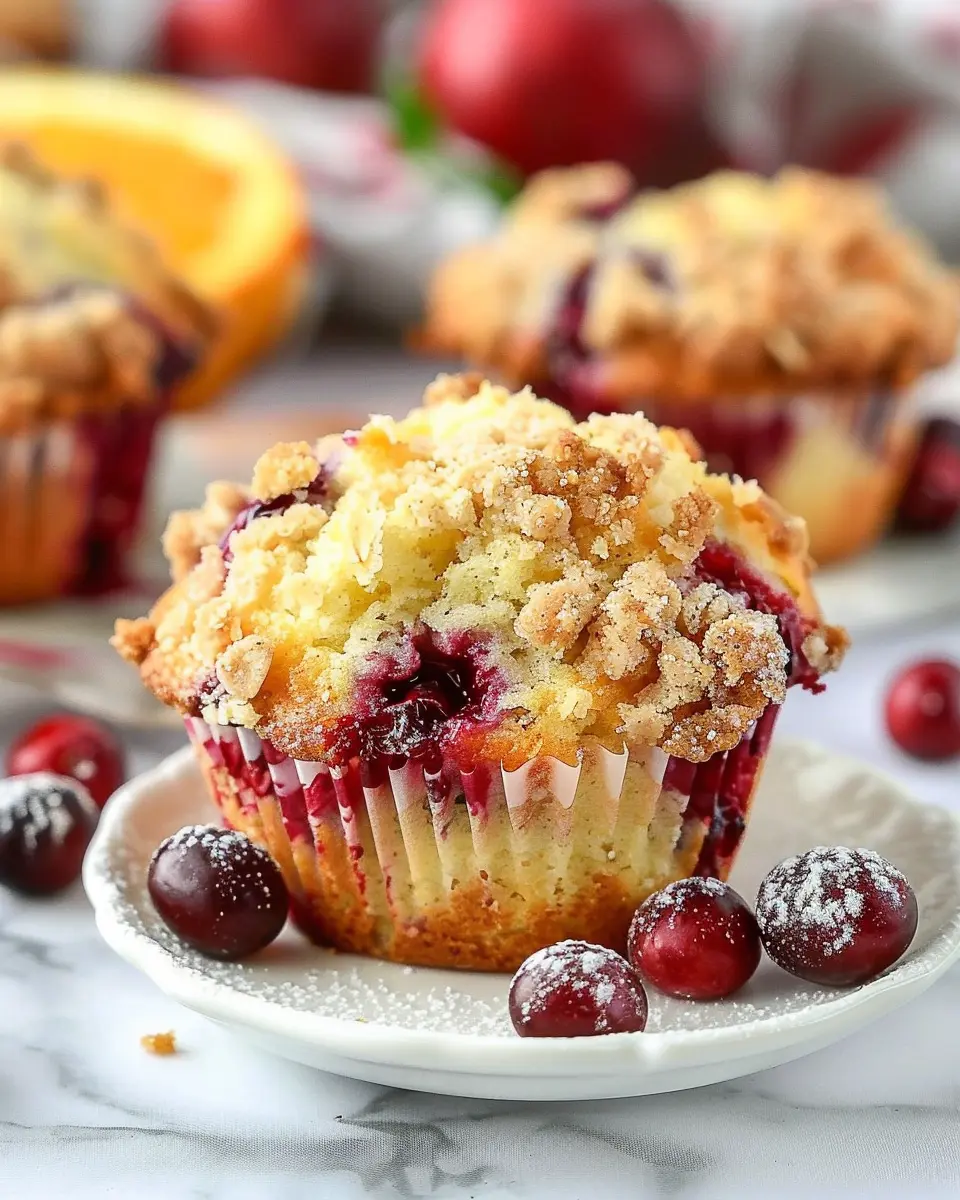 Cranberry Orange Muffins: Easy Recipe with Delicious Streusel Topping
