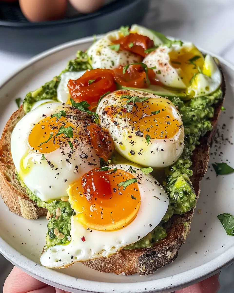 Jammy Egg, Avocado & Pesto Toast: The Best Weekend Brunch Delight