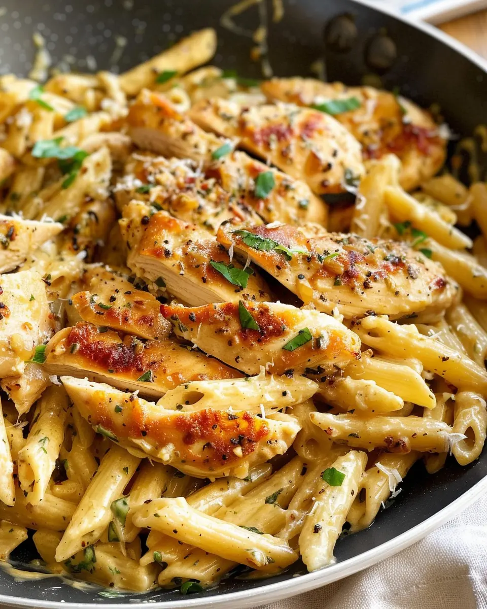 Garlic Parmesan Chicken and Pasta: Easy One-Pan Delight for Busy Nights