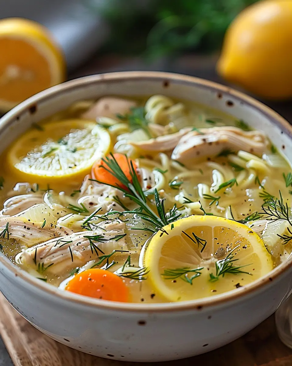 Greek Lemon Chicken Soup: Easy Comfort in Every Bowl