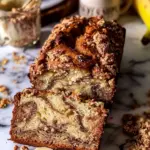Cinnamon Crunch Swirled Banana Bread.