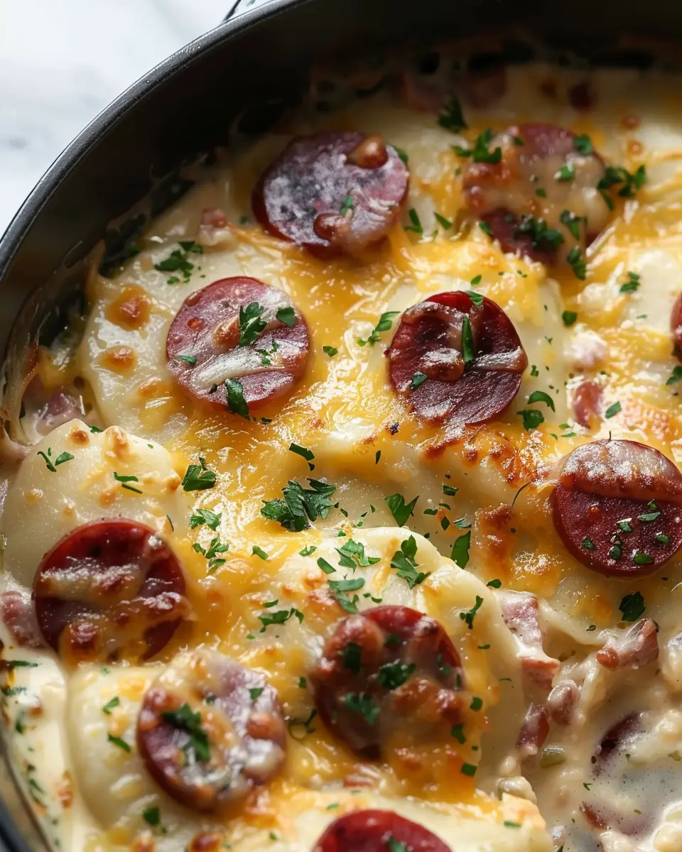 Crockpot Pierogi Casserole: Easy Comfort Food with Kielbasa