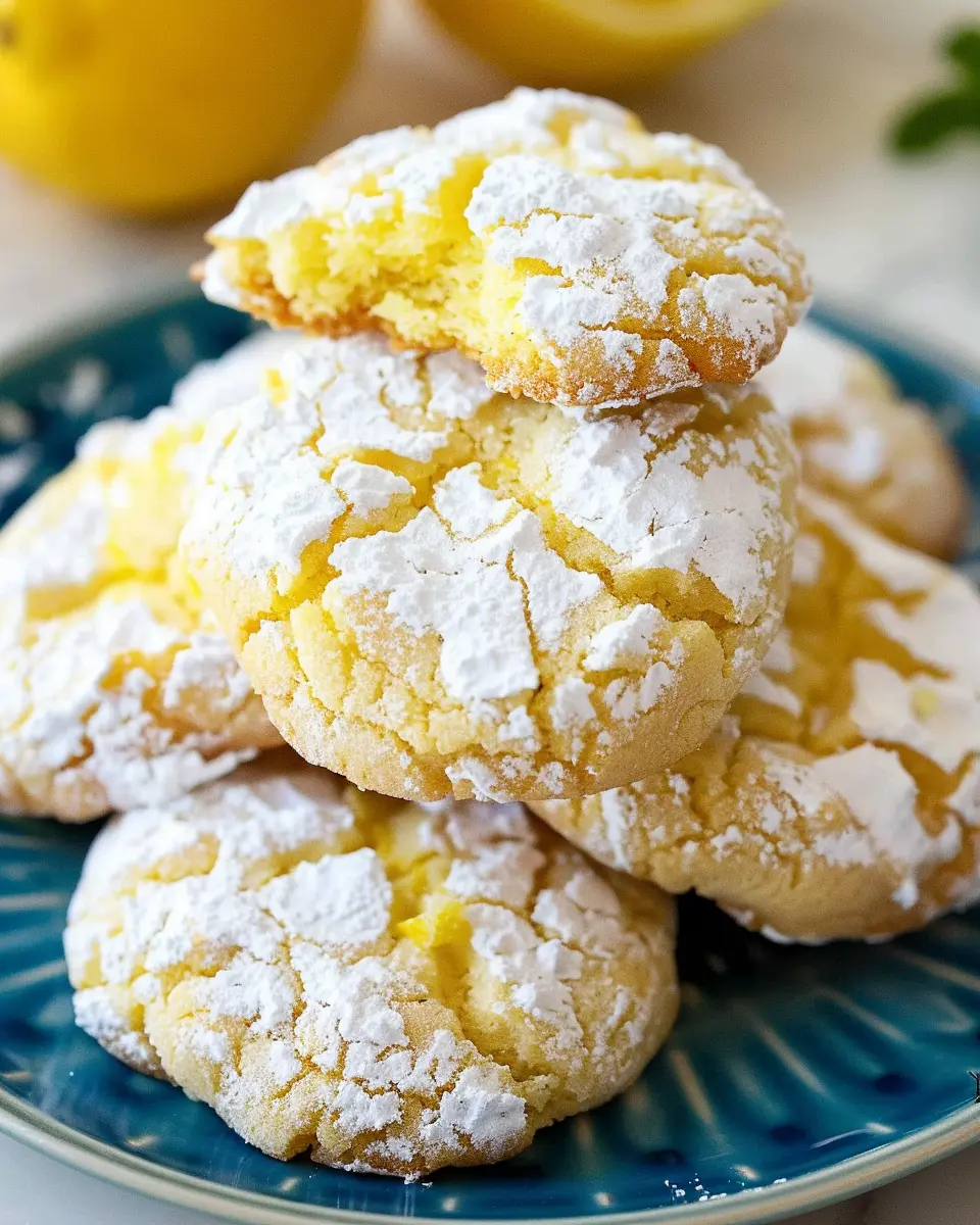 Very Lemon Crinkle Cookies: Easy Recipe for a Tangy Treat