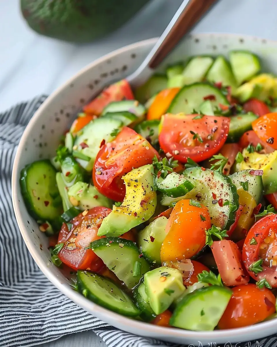 Cucumber Tomato Avocado Salad: The Easy Fresh Delight You Need